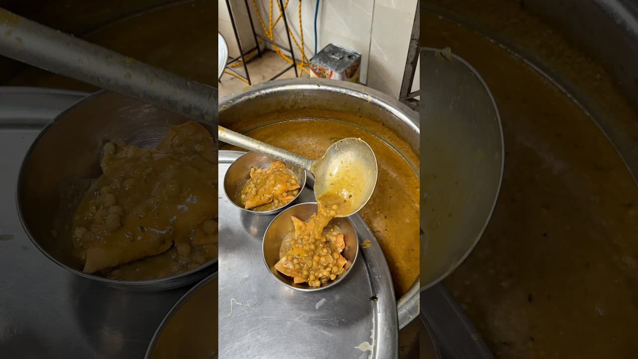 Babar Samosa Famous Chaat with Chickpeas and Artisanal Chutneys